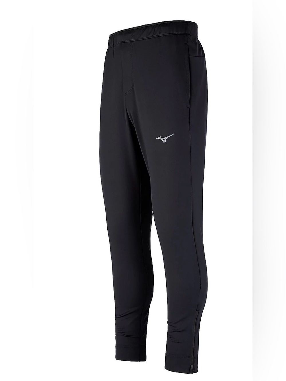 Mizuno Black Men's Swim Tights with Silver Logo